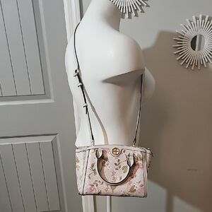 Nine West Floral Crossbody Bag - Pink and Cream